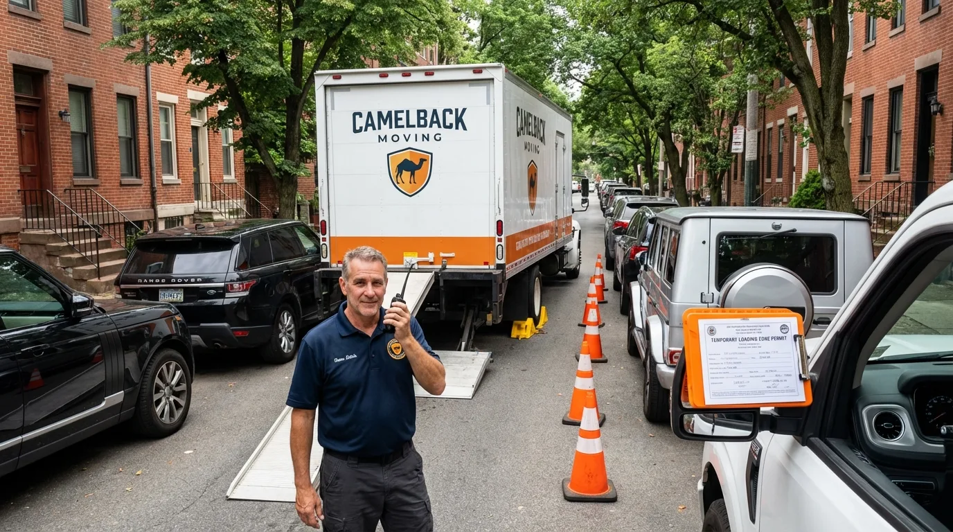 City street loading permit setup in Elizabethtown, NY